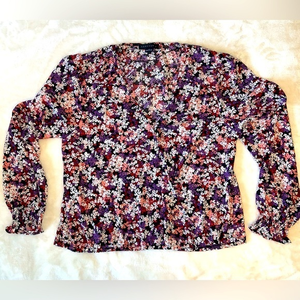 Sanctuary floral long‎ sleeve blouse - sz Medium